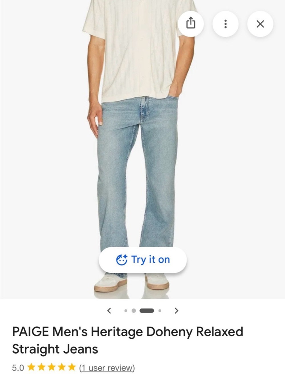 PAIGE Doheny Relaxed Straight jeans